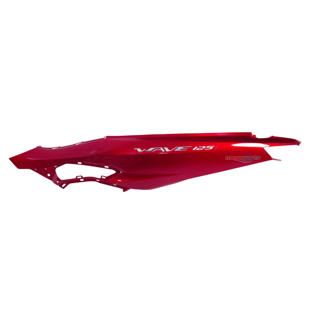 ฝาข้างซ้ายพร้อมสติ๊กเกอร์ WAVE 125i 2025 (LED,S) (HONDA) สีแดงแก้ว R340C