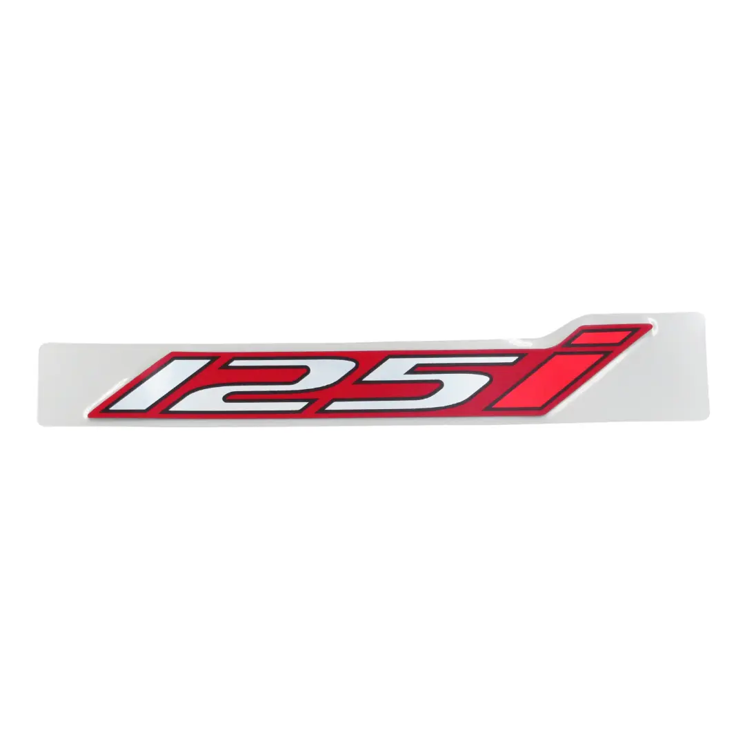 สติ๊กเกอร์ฝาข้าง WAVE 125i 2024 (LED,S) (HONDA) เครื่องหมาย 125i รถสีแดง-ดำ