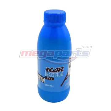 น้ำมันเบรค DOT3 200ML (KAR) ขวดน้ำเงิน