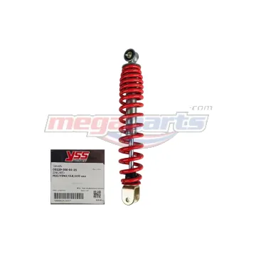 โช้คหลังเดิม (เดี่ยว) CLICK 110 300MM. (YSS) สปริงแดง