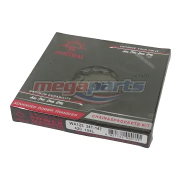 โซ่สเตอร์ชุด 420 WAVE 125 (หัวเถิก) 14-34-104 (JT)