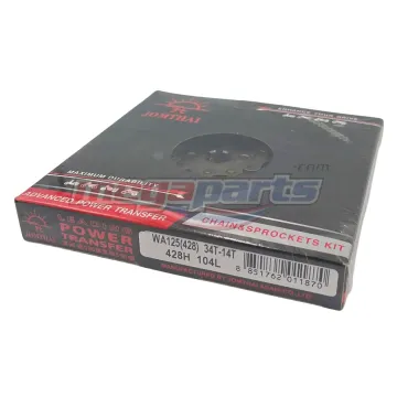 โซ่สเตอร์ชุด 428 WAVE 125 (หัวเถิก) 14-34-104 (JT)