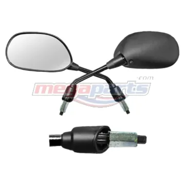 กระจกส่องหลัง L/R WAVE 125 (หัวเถิก) (HM) ขาดำ