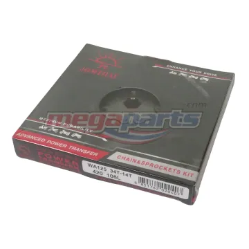 โซ่สเตอร์ชุด 420 WAVE 125 (หัวเถิก) 14-34-106L (JT)