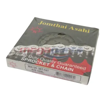 โซ่สเตอร์ชุด 420 WAVE 125 (หัวเถิก) 14-35-104 (JT)