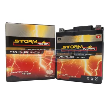 แบตเตอรี่แห้ง CBR 250 (YTX7L-BS 12V6AH) (STORM)