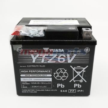 แบตเตอรี่ (YTZ6V) (YUASA)