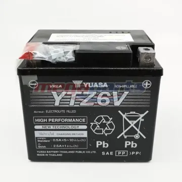 แบตเตอรี่ (YTZ6V) (YUASA)