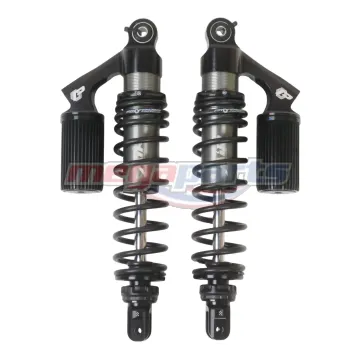 โช้คหลังแก๊ส L/R WAVE 125i (2019-2021) (LED) AIR 330MM. (PROFENDER) ดำ/ดำ/แท้งดำ