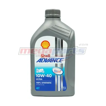 น้ำมันเครื่อง 4T ADVANCE ULTRA 10W-40 1L MA2 (SHELL) (SYN 100%) ขวดเทา