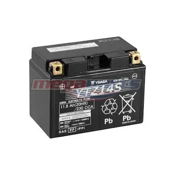 แบตเตอรี่แห้ง (YTZ14S 12V11AH) (YUASA)