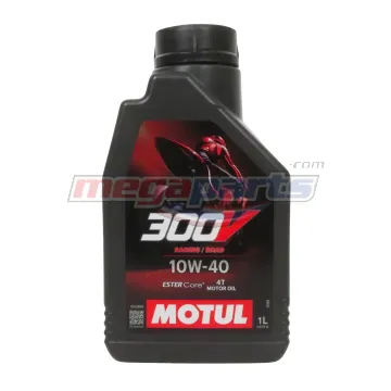 น้ำมันเครื่อง 4T 300V 10W-40 1L MA (MOTUL) (SYN 100%)