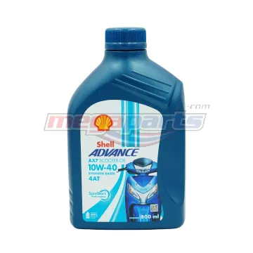 น้ำมันเครื่อง 4AT ADVANCE AX7 SCOOTER 10W-40 0.8L MB (SHELL) (SEMI-SYN)