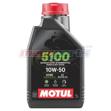 น้ำมันเครื่อง 4T 5100 10W-50 1L MA2 (MOTUL) (SEMI-SYN)