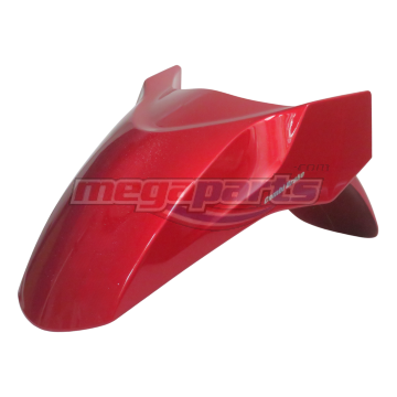 บังโคลนหน้าพร้อมสติ๊กเกอร์ PCX 160 2021 (HONDA) สีแดงมุก R376P