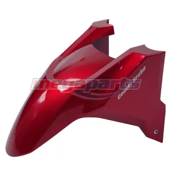 บังโคลนหน้าท่อนหน้าพร้อมสติ๊กเกอร์ CLICK 160 2022 (Cb) (HONDA) สีแดงแก้ว R340C