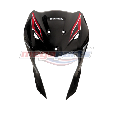 บังลมเดี่ยวพร้อมสติ๊กเกอร์ WAVE 110i (2023-2024) (Di,LED,S) (HONDA) สีดำเงา NHA35M