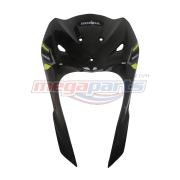 บังลมเดี่ยวพร้อมสติ๊กเกอร์ WAVE 110i 2025 (Di,LED,S) (HONDA) รถสีดำ-เหลือง