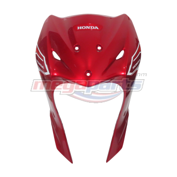 บังลมเดี่ยวพร้อมสติ๊กเกอร์ WAVE 110i 2025 (Di,LED,S) (HONDA) สีแดงแก้ว R340C