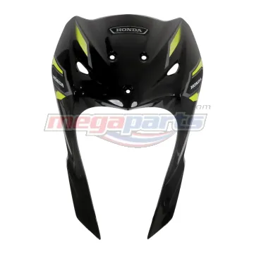 บังลมเดี่ยวพร้อมสติ๊กเกอร์ WAVE 110i 2025 (M,LED) (HONDA) สีดำ