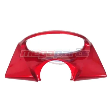 ฝาครอบมาตรวัดส่วนหลังรถสีแดง