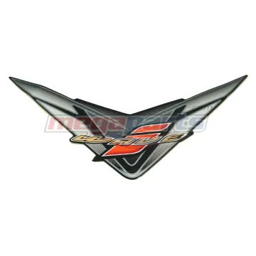 สติ๊กเกอร์ฝาปิดแตร WAVE 125i 2007 (ไฟเลี้ยวบังลม) (HONDA) สีดำ NHA35M (รถสีดำ)