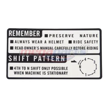 สติ๊กเกอร์คำเตือนการขับขี่