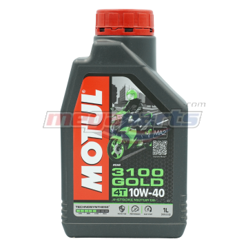 น้ำมันเครื่อง 4T 3100 GOLD 10W-40 1L MA2 (MOTUL) (SEMI-SYN)