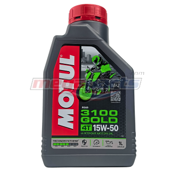 น้ำมันเครื่อง 4T 3100 GOLD 15W-50 1L MA2 (MOTUL) (SEMI-SYN)