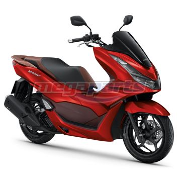 ชุดสีทั้งคัน PCX 160 2021 (ABS) (HONDA) รถสีแดง-น้ำตาล RBR