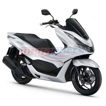 ชุดสีทั้งคัน PCX 160 2021 (CBS) (HONDA) รถสีขาว-ดำ W-B