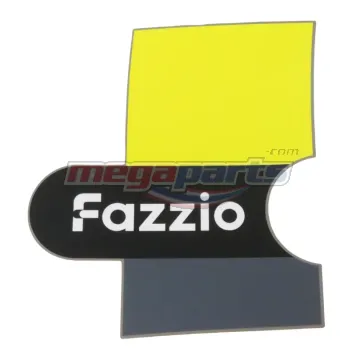 สติ๊กเกอร์ฝาข้างซ้าย FAZZIO 125 2024 (YAMAHA) รถสีน้ำตาล-เหลือง