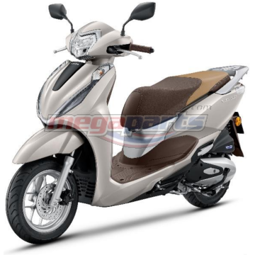 ชุดสีทั้งคัน LEAD 125 2025 NH-C46P สีขาว WHT