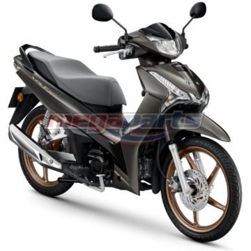 ชุดสีทั้งคัน WAVE 125 2025 YR-365M ล้อแม็ก ดิสก์เบรกหน้า สตาร์ตมือ รถสีน้ำตาล-ดำ BRB