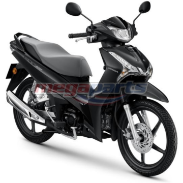 ชุดสีทั้งคัน WAVE 125 2025 NH-436M ล้อแม็ก ดิสก์เบรกหน้า สตาร์ตมือ รถสีดำ BLK