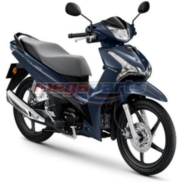 ชุดสีทั้งคัน WAVE 125 2025 NH-D12P ล้อแม็ก ดิสก์เบรกหน้า สตาร์ตมือ รถสีน้ำเงิน-ดำ BUB