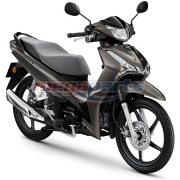ชุดสีทั้งคัน WAVE 125 2025 YR-365M ล้อแม็ก ดิสก์เบรกหน้า สตาร์ตมือ รถสีน้ำตาล-ดำ BRB