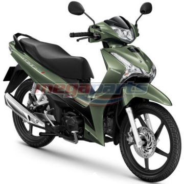 ชุดสีทั้งคัน WAVE 125i 2024 GY-157P ล้อแม็ก ดิสก์เบรกหน้า สตาร์ตมือ รถสีเขียว-ดำ GNB