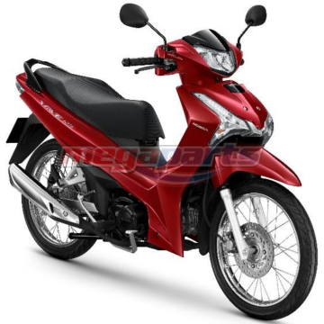 ชุดสีทั้งคัน WAVE125i AFS125MSF P TH R-366P ล้อซี่ลวด รถสีแดง RED