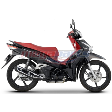 ชุดสีทั้งคัน WAVE 125i 2021 NH-A35M ล้อแม็ก รถสีดำ-แดง B-R