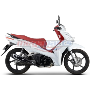 ชุดสีทั้งคัน WAVE 125i 2021 NH-B61P ล้อแม็ก รถสีขาว-แดง W-R