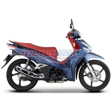 ชุดสีทั้งคัน WAVE 125i 2021 PB-389M ล้อแม็ก รถสีน้ำเงิน-แดง BUR