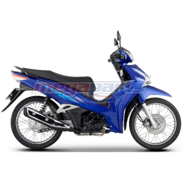 ชุดสีทั้งคัน WAVE 125i 2021 PB-407P ล้อซี่ลวด รถสีน้ำเงิน-ดำ BUB