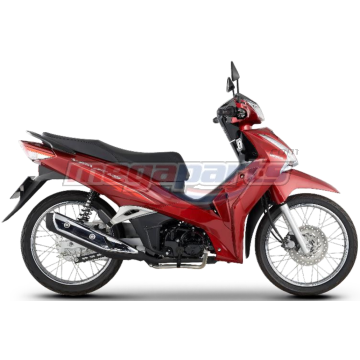 ชุดสีทั้งคัน WAVE 125i 2021 R-366P ล้อซี่ลวด รถสีแดง-ดำ R-B