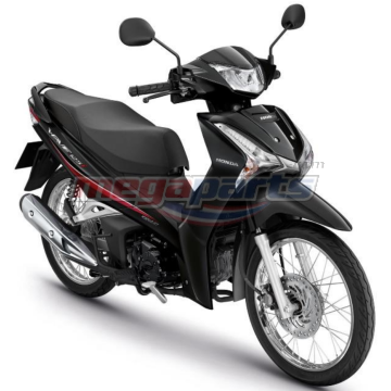 ชุดสีทั้งคัน WAVE 125i 2019 NH-A35M ล้อซี่ลวด รถสีดำ BLK