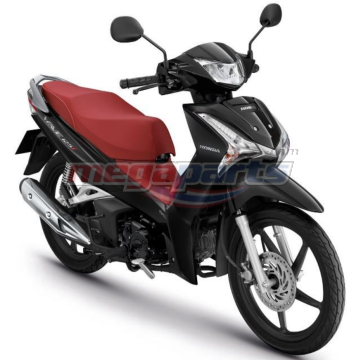 ชุดสีทั้งคัน WAVE 125i 2019 NH-A35M ล้อแม็ก รถสีดำ-แดง B-R