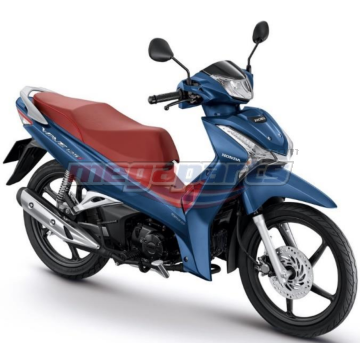 ชุดสีทั้งคัน WAVE 125i 2019 PB-389M ล้อแม็ก รถสีน้ำเงิน-แดง BUR