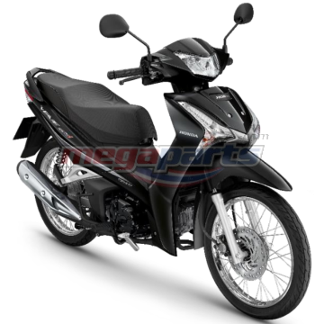 ชุดสีทั้งคัน WAVE 125i 2018 NH-A35M ล้อซี่ลวด รถสีดำ BLK