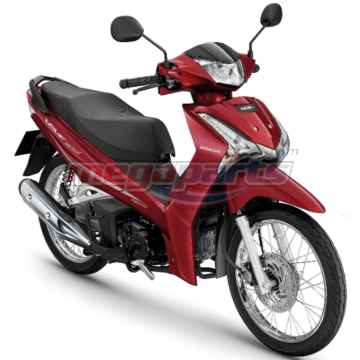 ชุดสีทั้งคัน WAVE 125i 2018 R-326C ล้อซี่ลวด รถสีแดง-ดำ R-B
