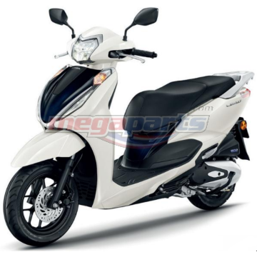 ชุดสีทั้งคัน LEAD 125 2026 NH-D14 (CBS) รถสีขาว-ดำ W-B